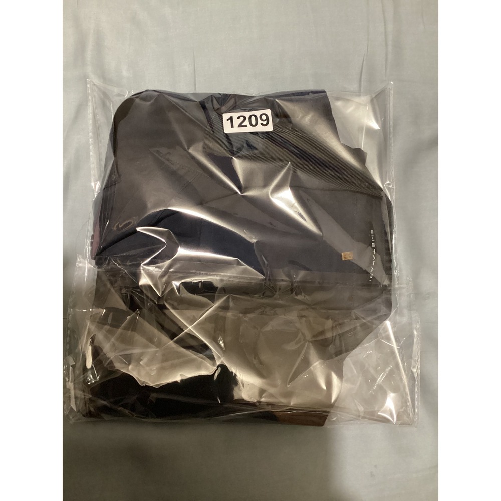 Elie Tahari Navy Blue Silk Cotton Blend 3/4 Sleeve Button Up Blouse XS - Picture 8 of 8